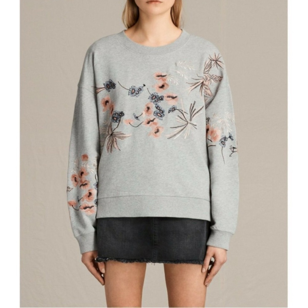 All saints embroidered sweater